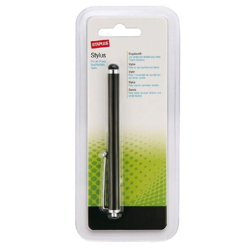 STAPLES STYLET POUR ÉCRAN TACTILE - COULEUR NOIR