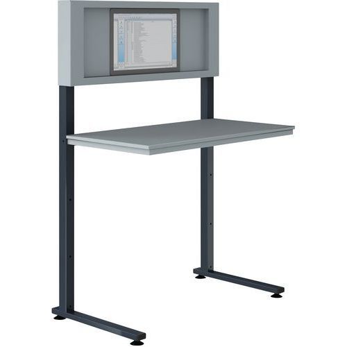 SUPP. INFORMATIQUE PC H. REGL. PATINS L700 H1690 5015 BLEU - SOFAME