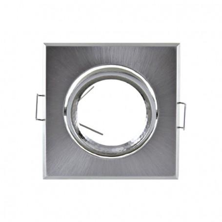 Support de spot carré argent - 84x84mm - Référence 912_0