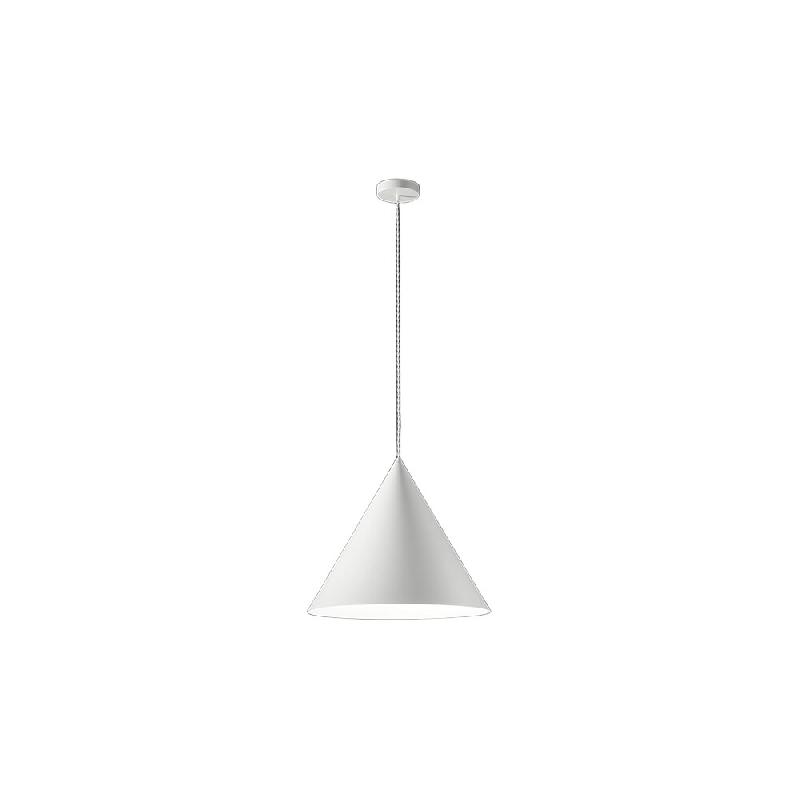 Suspension en métal et aluminium thermolaqués, série 10S48408, blanc mat, douille E27, hauteur réglable - Perenz - blanc 8408 B_0