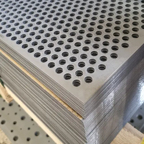 Tôles perforées - motif rond - 1000 x 2000, 15, Brut, 22_0