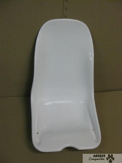 Siège polyester ULMSP - Polyester léger 1.5kg - Hauteur dossier 58cm, largeur 39cm, longueur assise 38cm_0