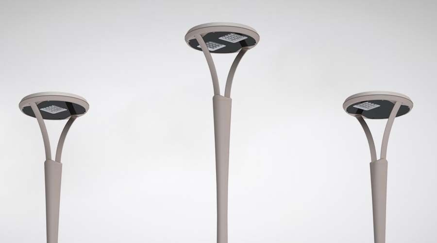 Vesta Klepsy Pole - Poteau d’éclairage urbain avec forme ondulée particulière - GMR Enlights - Compatible luminaire Vesta C_0