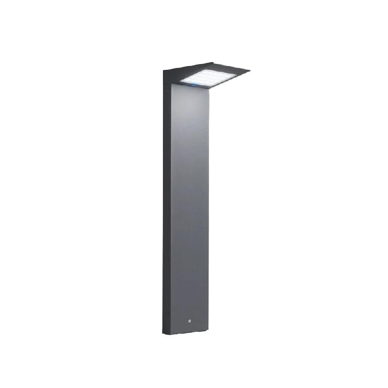 Zafferano Borne de terre LED solaire 2,2W alimentée par batterie avec photovoltaïque gris foncé IP54 - gris 8056300198369_0