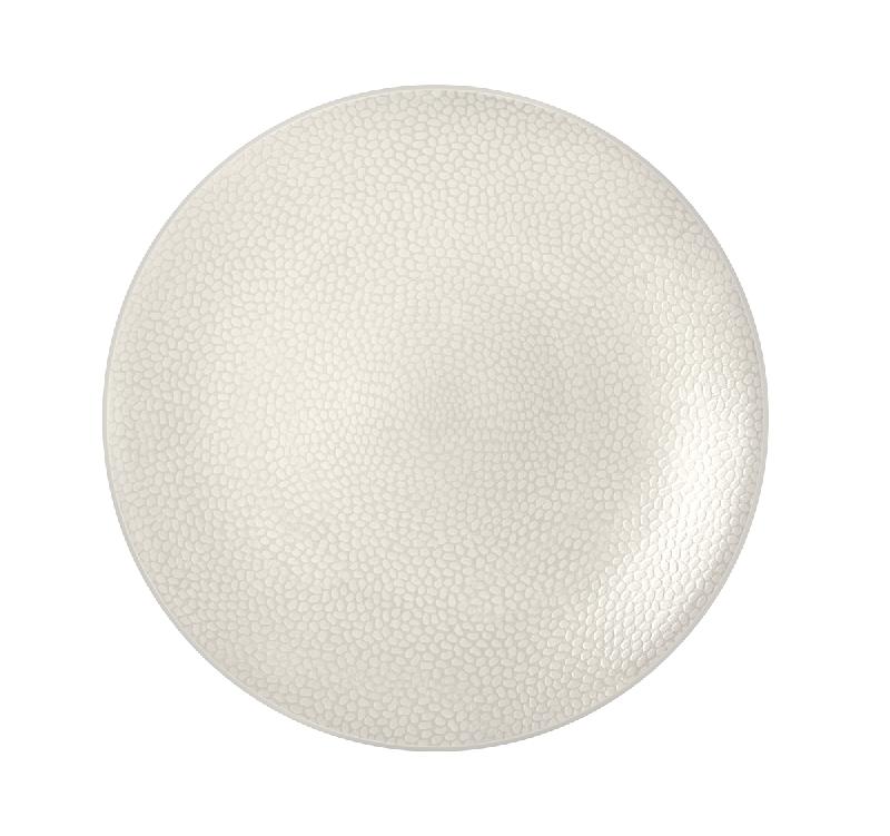 ASSIETTE COUPE PLATE ROND IVOIRE GRÈS Ø 29 CM STONE MEDARD DE NOBLAT