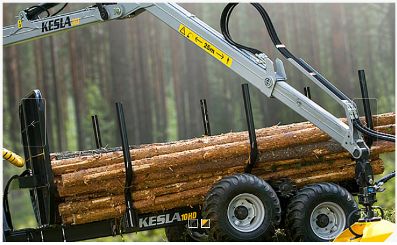 202T Remorque forestière - Kesla OYJ - 900kg - Chargeuse avec portée de 6.15m et système de commande avancé_0