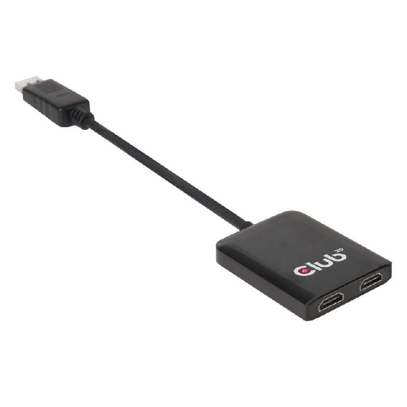 CLUB3D Multi Stream Transport Hub DisplayPort 1.2 - HDMI Dual Monitor - Résolution 3840x2160 pixels - Noir - Plug and Play_0