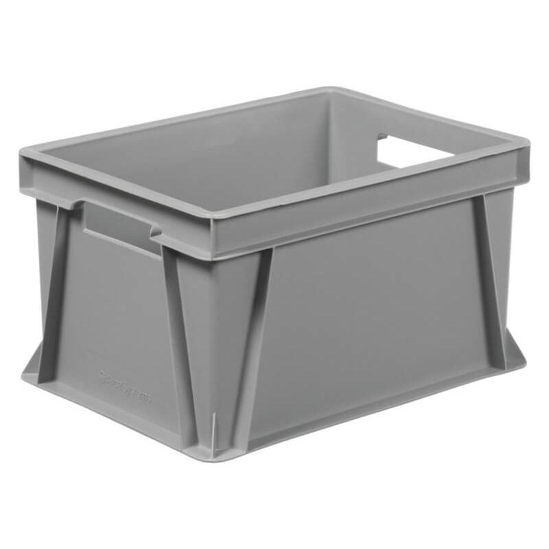 Bac en plastique de stockage gerbable Allibert - 19 litres - 6469760 - Norme Europe - 400x300x230 mm_0