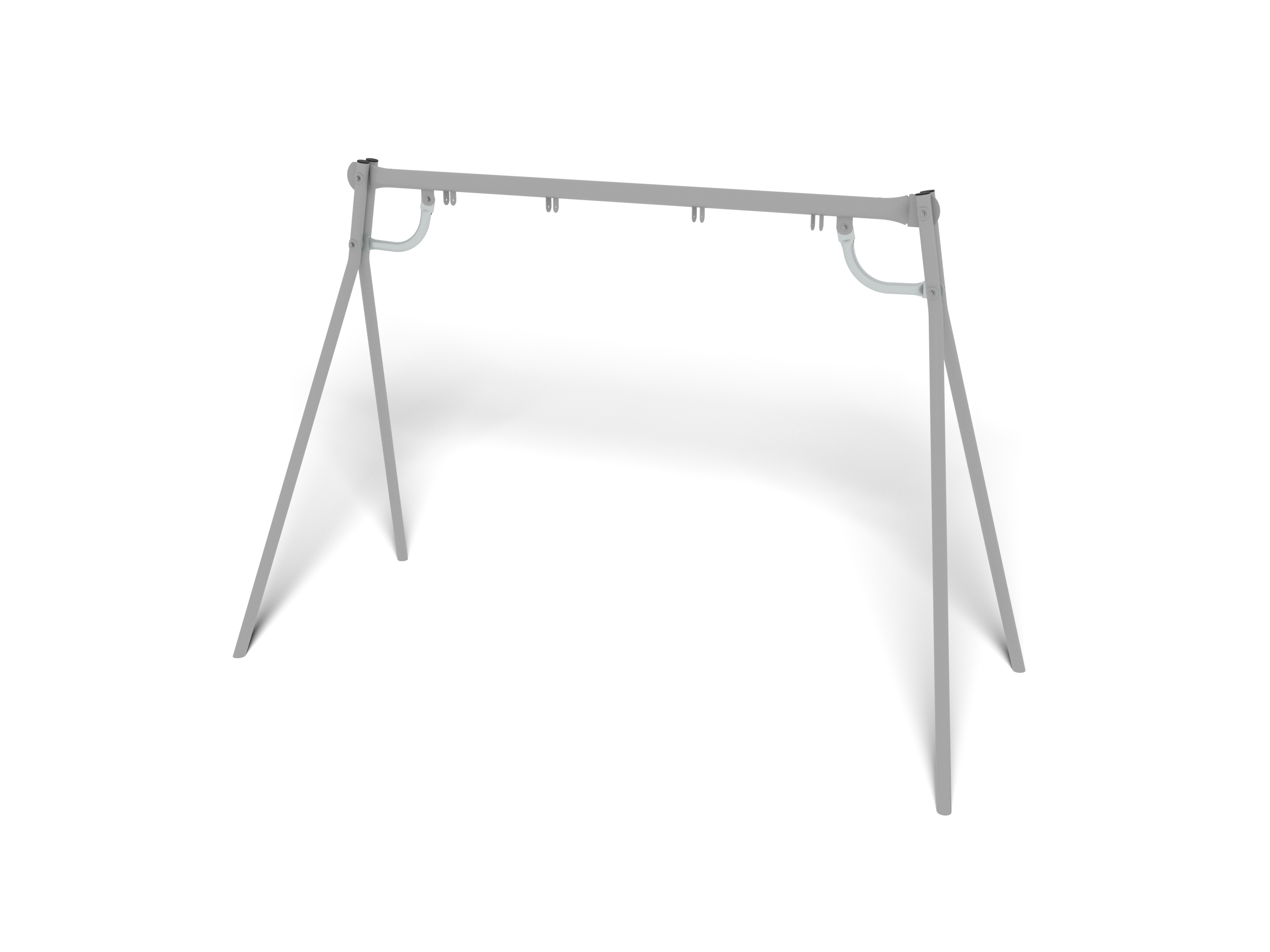 Balançoire Mira 2 places pour aires de jeux - réf 8048231 - Hags - Steel Post gris avec fondation à enterrer_0