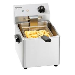 Bartscher Petite friteuse inox 8 Litres à poser, 3250 W, 220 V - MONO - 3667335016150_0