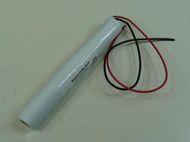 Batterie industrielle NiMH 2x AAA NX 2S1P ST4 - 2.4V 800mAh avec fils_0