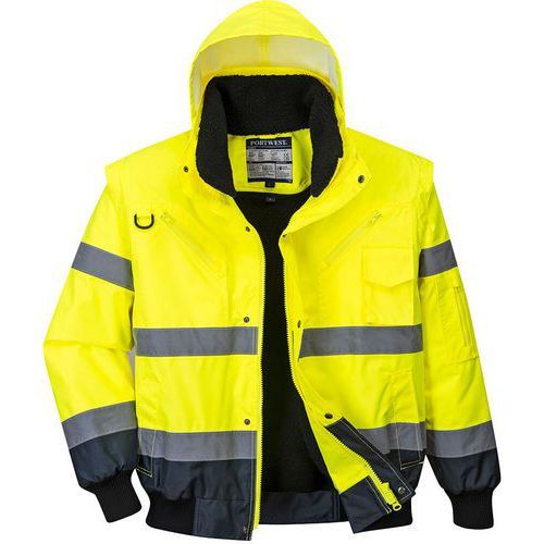 BLOUSON HAUTE-VISIBILITÉ BICOLORE C465 BLEU/JAUNE XXL - PORTWEST