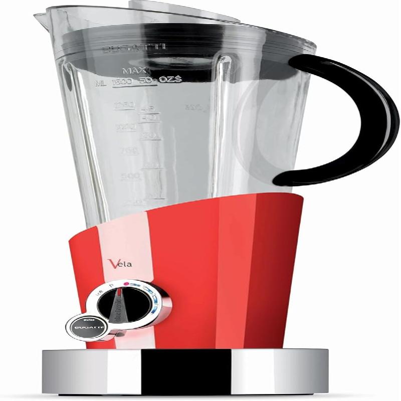 BUGATTI - Vela Evolution Blender Couleur Rouge - Finition couleur unie - 500 watts - 8020178861045_0