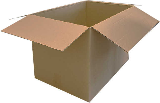 Caisse en carton simple cannelure 60 x 40 x 40 cm - réemployée - palette de 190 cartons_0
