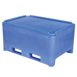 Caisse isotherme 330 litres - polyéthylène contact alimentaire - 2 semelles - gerbable jusqu'à 4 hauteurs_0