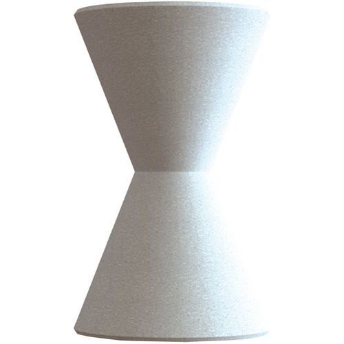 CENDRIER CÔNE BÉTON 3 L GRIS SABLÉ - MANUTAN EXPERT