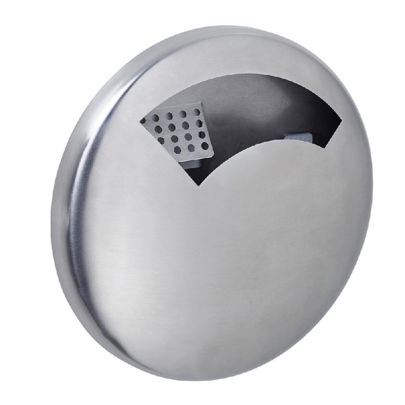 Cendrier mural Rossignol Disco 0,5 L inox brossé_0