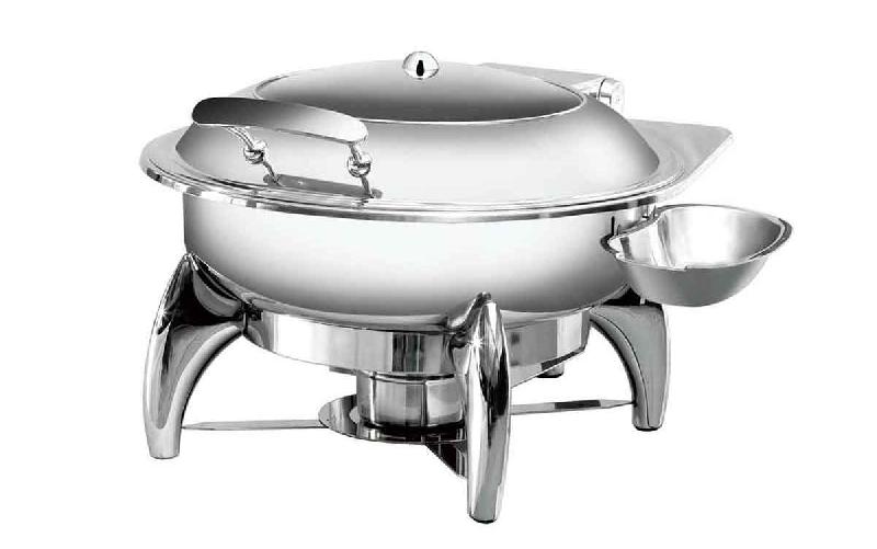 Chafing dish rond à hublot en inox - AT52293_0