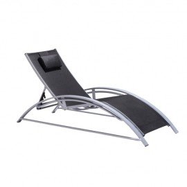 CHAISE LONGUE MAXUS NOIRE