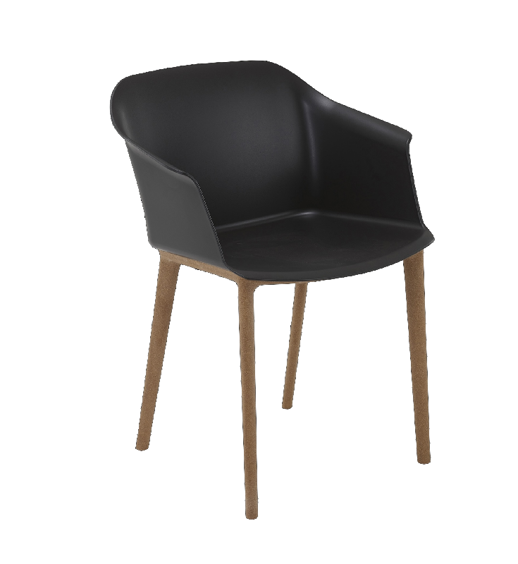 Chaise visiteurs 4 pieds aveyron - noir_0