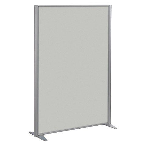 CLOISON B-ZEN BOIS CADRE GRIS ARGENT L 122 X H 180 CM SANS PIÈTEMENT GRIS