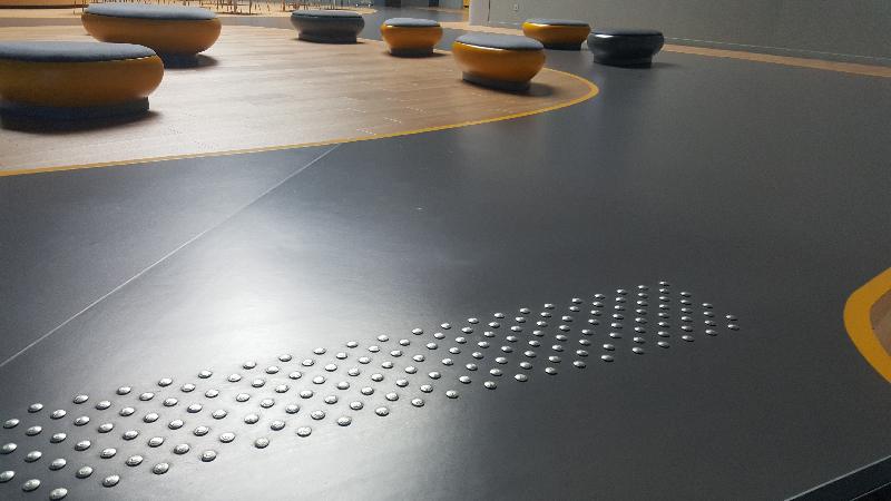 Clous podotactiles ROM.PLOT - Ø 25 mm - Hauteur 5 mm - Micro-rainurés - Marque Romus_0