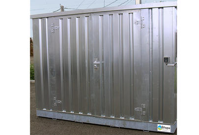Conteneur de stockage de produits dangereux industriels et déchets ménagers spéciaux (DMS) - BUNG3MPF - Capacité de rétention 727L_0