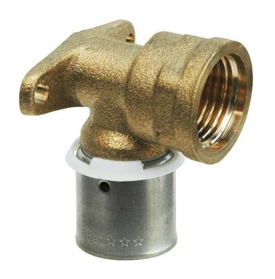 COUDE APPLIQUE MURALE COURTE PER FEMELLE 16 F1/2 - SOMATHERM - 3318-16-15