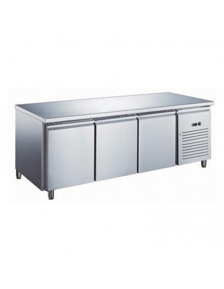 Desserte réfrigérée positive centrale 3 portes GN 1/1 - Inox AISI304 - Référence : GN3101X_0