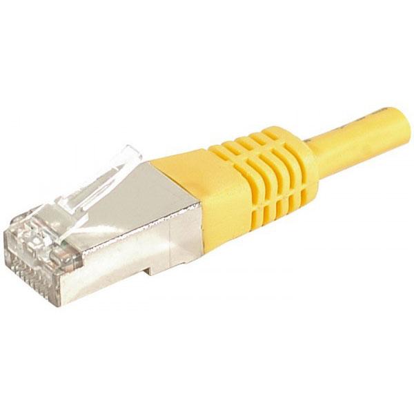 DEXLAN CORDON RJ45 CATEGORIE 6A F/UTP JAUNE - 25 M