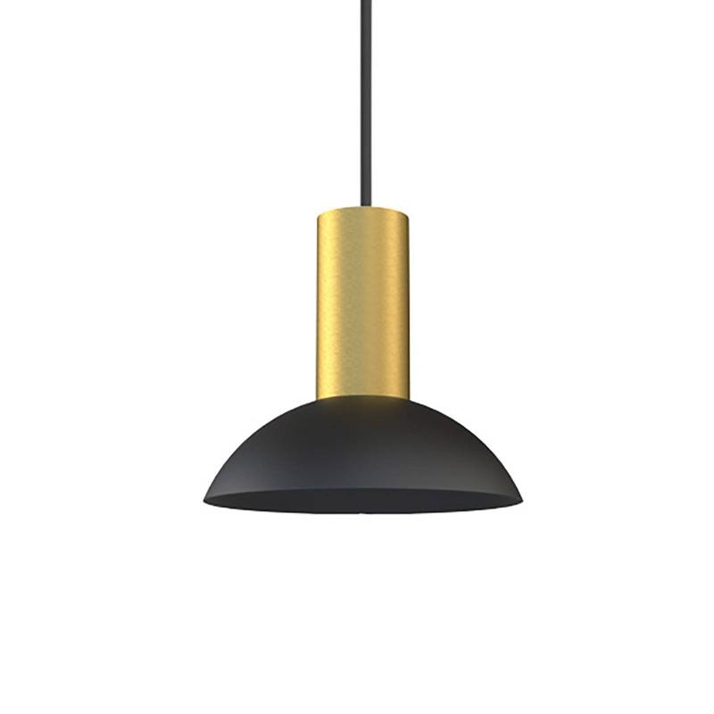 EULUNA SUSPENSION HERMANOS C NOIR/LAITON SEMI-CIRCULAIRE