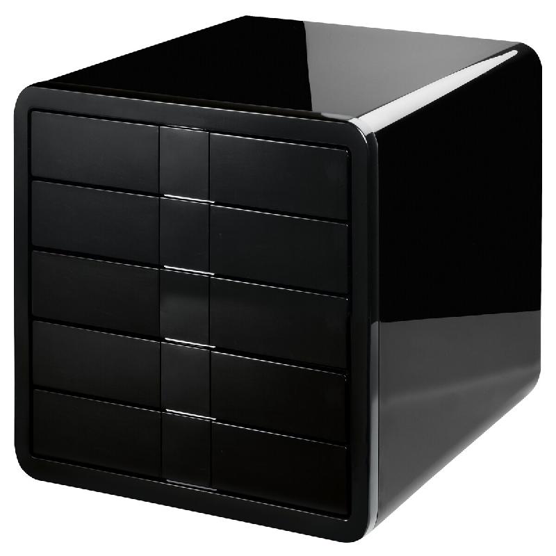 HAN Module de classement i-BOX, 5 tiroirs, en ABS, coloris noir/noir - 1551-13_0