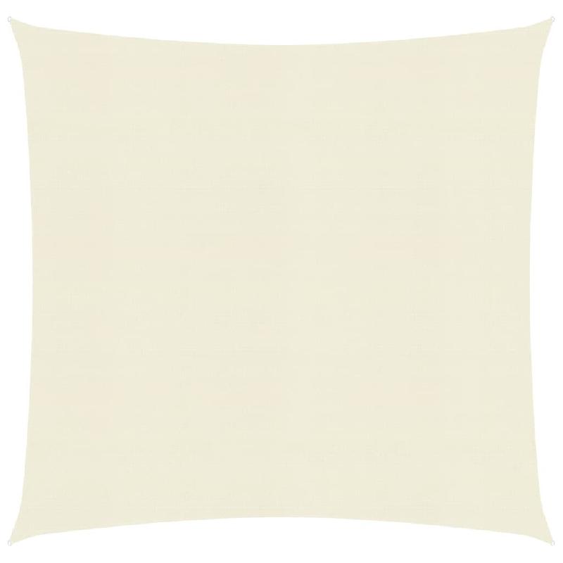 Helloshop26 - Voile toile d'ombrage parasol 160 g/m² 5 x 5 m PEHD crème 02_0009100 - 3000486747762_0
