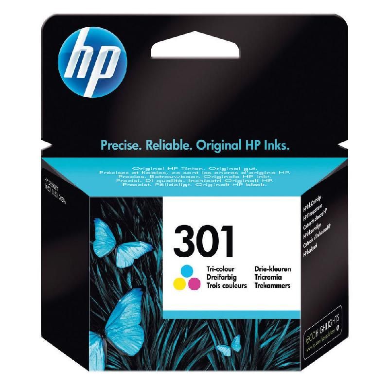 HEWLETT PACKARD CARTOUCHE D'ENCRE 301 (CH562EE) - COULEUR: CYAN, JAUNE, MAGENTA