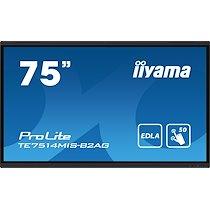 Iiyama PROLITE TE7514MIS-B2AG Écran plat de signalisation numérique 190,5 cm (75
