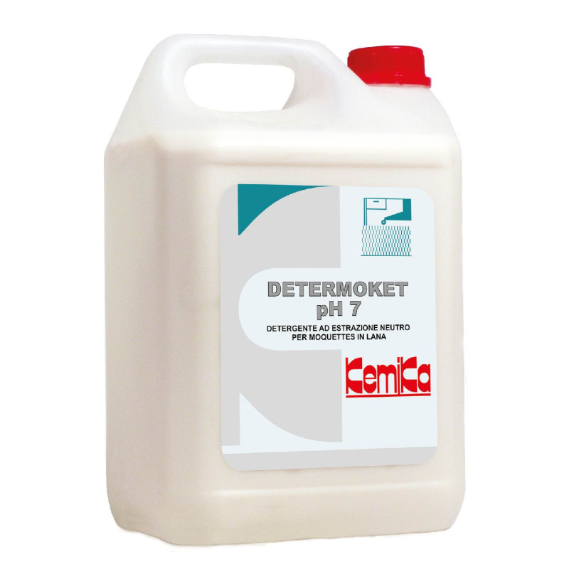 Kemika determoket detergent neutre pour machines injection-extraction et pour moquettes en laine ph: 7 bidon de 5l_0