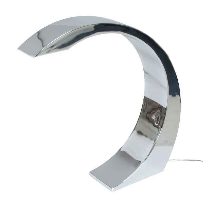 NÄVE LAMPE À POSER MODERNE NAMI LED 33 CM CHROMÉE