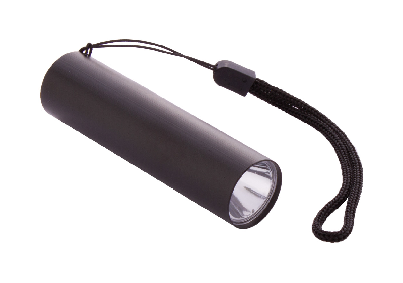 Lampe de poche rechargeable en aluminium - LED haute puissance - Batterie USB intégrée - Couleur noire_0