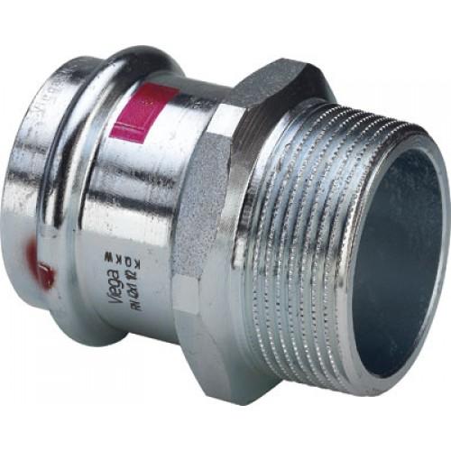 MAMELON ÉLECTROZINGUÉ FEMELLE DIAMÈTRE 35 À SERTIR FILETÉ MÂLE 40/49 VIEGA