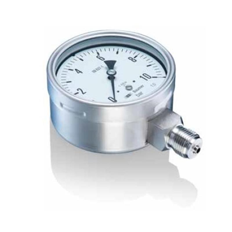 Manomètre industriel - Tube de Bourdon en acier inoxydable - MEX5-D61.B16 - Diamètre 100 mm - Raccordement 1/2