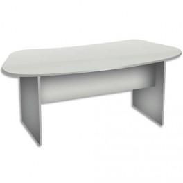 MT INTERNATIONAL BUREAU FORME OLONGUE MT30 GRIS - DIMENSIONS : L180 X H75 X P82/90 CM