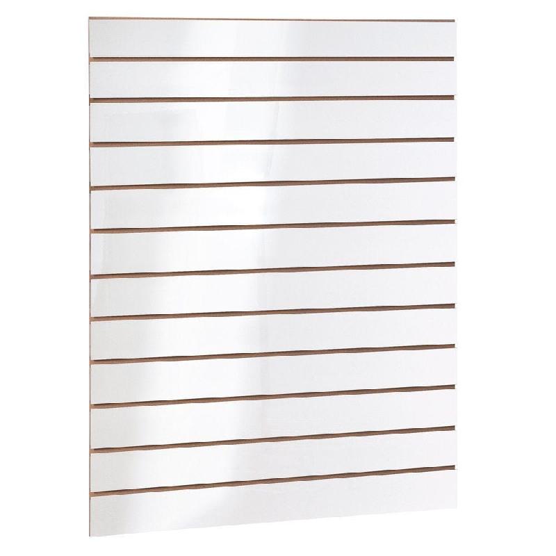 Panneau rainuré R10 L90xP120cm épaisseur 18mm - blanc laqué_0