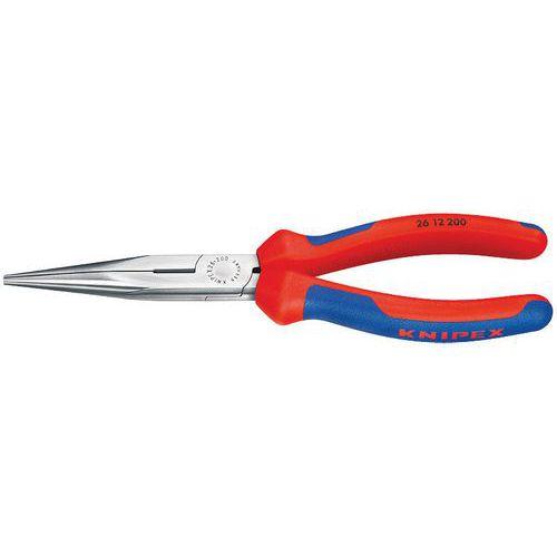 PINCE À BECS DEMI-RONDS 200MM AVEC TRANCHANT - TÊTE POLIE - KNIPEX