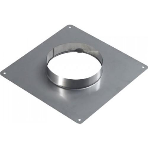 PLAQUE D'ÉTANCHÉITÉ INOX - 350 X 350 MM - DIAMÈTRE DU TUBE 125 X 131 MM TEN