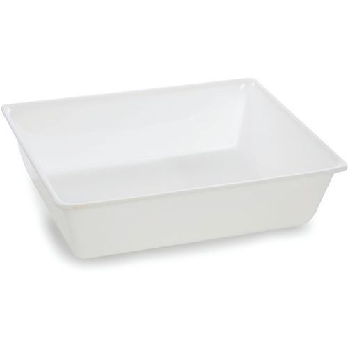 PLAT EN PLEXIGLAS GASTRONORME 1/2 - 325X265X80 MM - BLANC