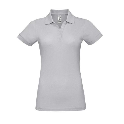 POLO PERSONNALISABLE FEMME PRIME EN POLYESTER GRIS PUR