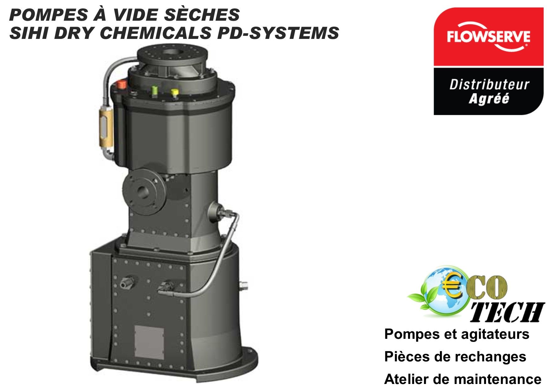Pompe à vide à vis sèche SIHI Dry M - Débit jusqu'à 400m3/h - Pression <0.001 mbar_0