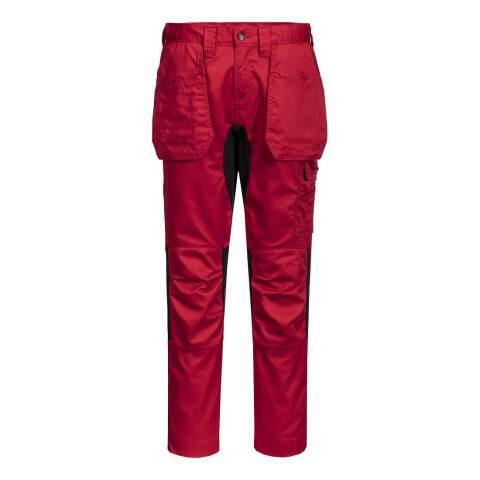 PORTWEST CD883 PANTALON STRETCH WX2 HOLSTER ROUGE FONCÉ - TAILLE 36 - STANDARD