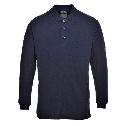 PORTWEST FR10 POLO MANCHES LONGUES MODAFLAME MARINE - TAILLE XL
