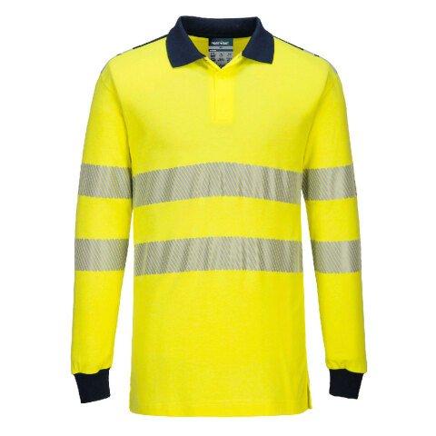 PORTWEST FR702 POLO PW3 FR MODAFLAME HV JAUNE/MARINE - TAILLE XL